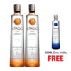 Ciroc Vodka Peach 1L x 2 Bottles + Ciroc 200ML Free