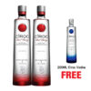 Ciroc Vodka Red Berry 1L x 2 Bottles + Ciroc 200ML Free